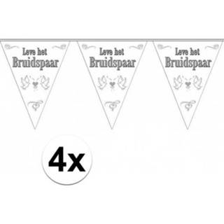 👉 Vlaggen lijn active Vlaggenlijnen voor het huwelijks bruidspaar 4x stuks