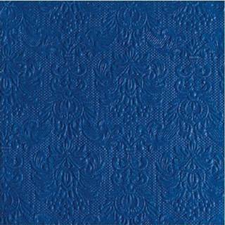👉 Luxe servetten barok patroon blauw 3-laags 15 stuks