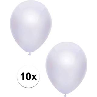 👉 Ballon active witte metallic ballonnen 30 cm 10 stuks