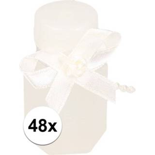👉 Bellenblaas wit Bruiloft bellenblazen 48 x met strik