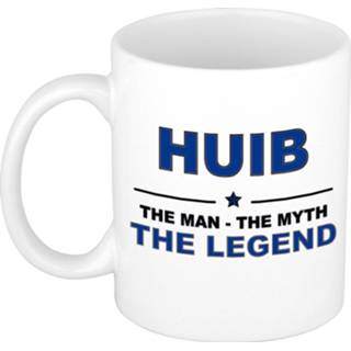 👉 Beker mannen Huib The man, myth legend cadeau koffie mok / thee 300 ml