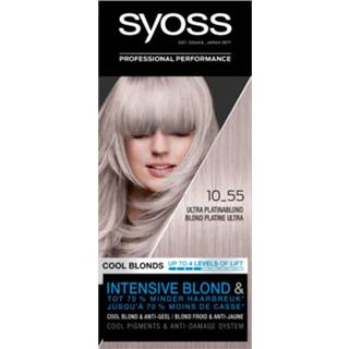 👉 3x Syoss 10-55 Ultra Platinum Blond Haarverf
