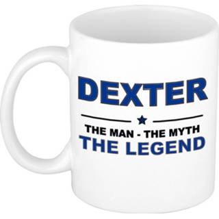 👉 Beker mannen Dexter The man, myth legend cadeau koffie mok / thee 300 ml