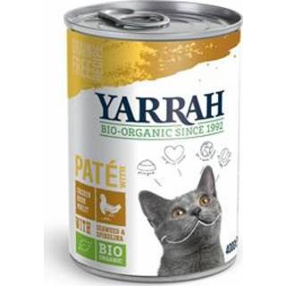 Yarrah Bio Pate In blik Kattenvoer Kip active 994296 Kattenvoer blik active Yarrah Bio Pate In Kip 400 gr 8714265270369