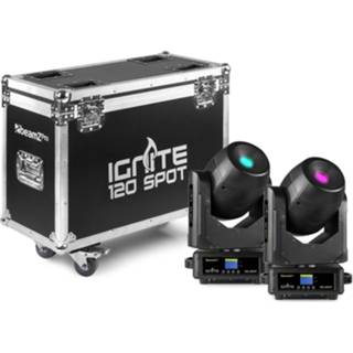 👉 Flightcase active BeamZ IGNITE120 LED Moving Head 120W - 2 stuks in 8715693310795