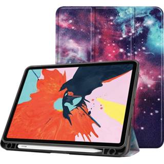 👉 Pencil active IPad Air 2020 hoes - 10.9 inch Tri-Fold Book Case met Apple Houder Galaxy 8719793113577