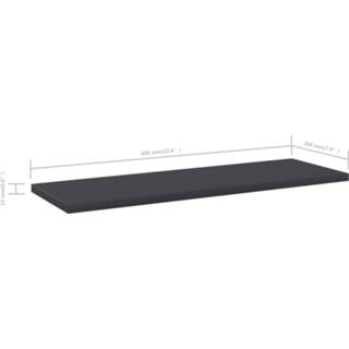 👉 Wandschap zwart active Wandschappen 4 st 60x20x1,5 cm spaanplaat 8720286244739