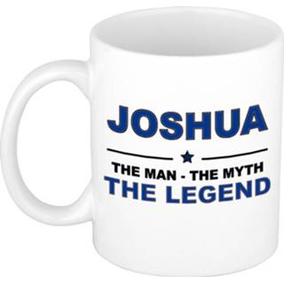 👉 Beker keramiek active mannen Joshua The man, myth legend verjaardagscadeau mok / 300 ml