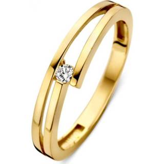 👉 Zirkonia active Excellent Jewelry Geelgouden Gespleten Ring met