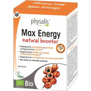 👉 Physalis Max energy 30 tabletten