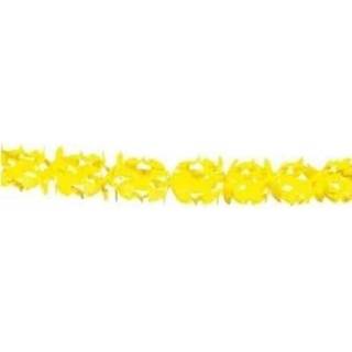 👉 Feest slinger active gele verjaardag slingers 6 meter