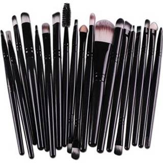 👉 Borstel zwart Make-up Cosmetic Set met 20 Verschillende Borstels - 5712580086156