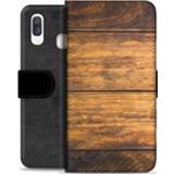 Portemonnee hout Samsung Galaxy A40 Premium Hoesje -