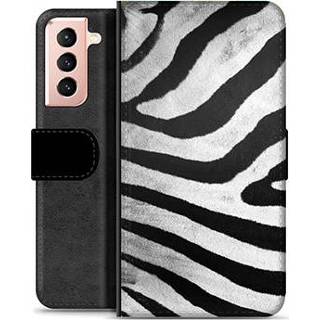 👉 Portemonnee Samsung Galaxy S21 5G Premium Hoesje - Zebra 815373025488