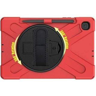 👉 Pencil active rood Samsung Galaxy Tab S6 Lite Cover - Hand Strap Armor Case Met Houder 8719793095972