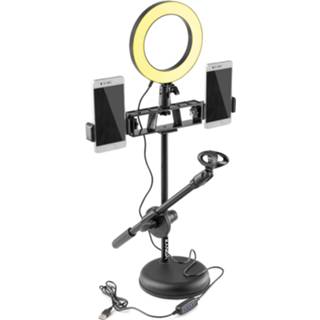 Tafelstandaard active Vonyx RL20 ringlamp met 60cm voor streaming, Tik Tok, 8715693321036