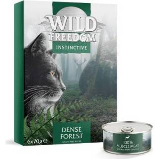 👉 Probeerprijs! Wild Freedom Adult 6 x 70 g - NIEUW: Dense Forest Hert 4062911011724