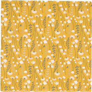 👉 Servet geel papier active Servetten, papier, met veldbloemen, 33 x cm
