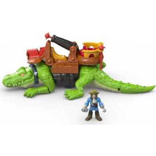 👉 Fisher-prijs Imaginext Crocodile And Captain Hook - 3 Jaar En + 887961219272