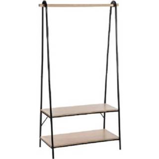 👉 Kledingrek zwart bruin metaal 4goodz Industrieel / Kapstok 95x46x164 Cm - Zwart/bruin 6013935565579
