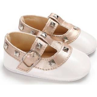 Schoenen wit PU active baby's meisjes Herfst baby meisje zachte zolen wandeljurk wieg wandelschoen (wit)