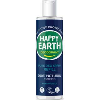 👉 Deodorant active 6x Happy Earth Pure Spray Navulling Men Protect 300 ml