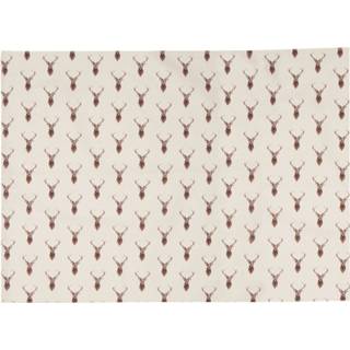 👉 Clayre & Eef Placemats (Set V 6) 48*33 Cm Beige Katoen Tafelmat