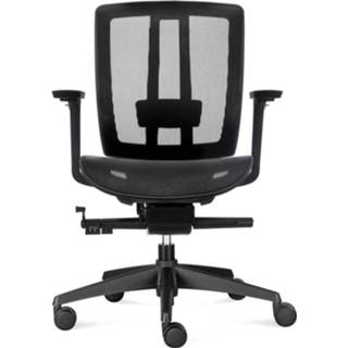 👉 Ergonomische bureaustoel zwart chroom 24designs Alpha Synchro-4 En1335 - Onderstel 8720289852085