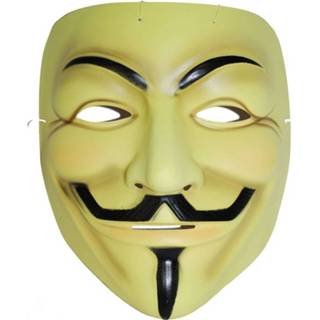 👉 Vendetta masker kunststof multikleur V For 8718758210597