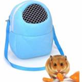 👉 Reistas blauw small s active Pet Bag Hamster Carrier Pure Color Leash Reistas, Maat: (Sky Blue)