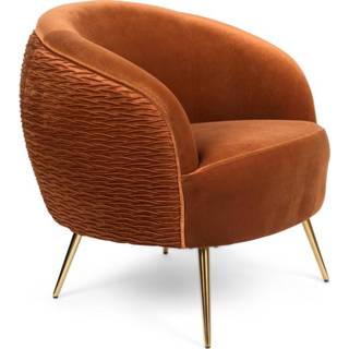 👉 Fauteuil oranje goud metaal active Bold Monkey So Curvy Orange 8718548045729