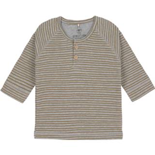 👉 Shirt lange mouw grijs active Lässig Long Sleeve GOTS Striped grey mélange, 74/80, 7-12 months - Kleding 4042183416335