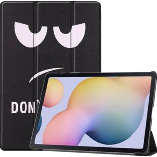 👉 Active Samsung Galaxy Tab S7 Plus (2020) hoes - Tri-Fold Book Case Don't Touch Me 8719793095507