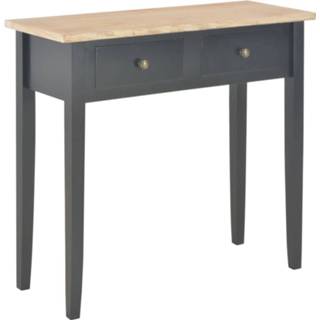 👉 Bijzettafel 79x30x74 cm hout zwart