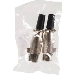 👉 Metaal zilver active Valueline XLR-3FCL Connector Xlr 3-pin Female 5412810174003