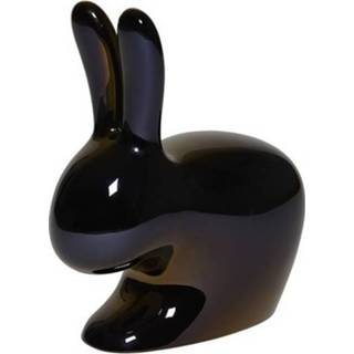 👉 Zwart active Qeeboo Rabbit Chair - Metallic Black Pearl 8052049050906