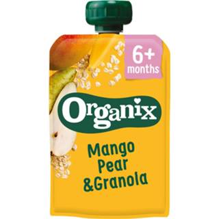 Active mannen Organix Knijpfruit 6+m Mango Peer&Granola 100 gr 8713500011538