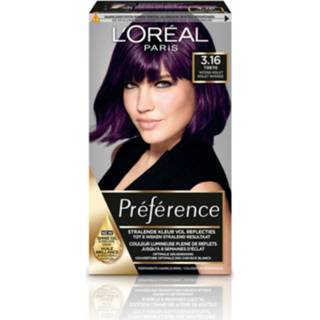 👉 3x L'Oréal Preference Haarkleuring 3.16 Infinia - Deep Purple Intens Violet