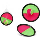 👉 Klittenband roze groen kinderen Vangbalspel met roze/groen 19 cm