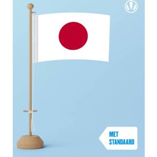 👉 Tafel vlag active Tafelvlag Japan 10x15cm | met standaard 7424951090034