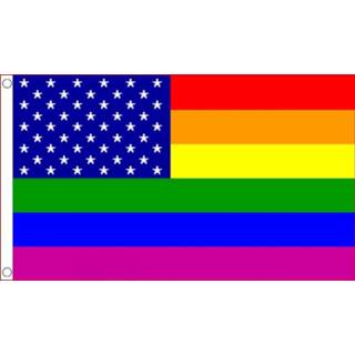 👉 Vlag active USA Regenboog 90x150cm | Best Value 7435127548556