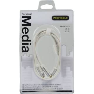 👉 Wit active Profigold Prom3411 Stereo-audiokabel 3,5 mm Male - 2x Rca 1,00 M 8171587000720