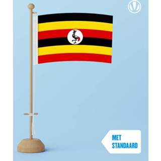 👉 Tafelvlag active Oeganda 10x15cm | met standaard 7424954710700