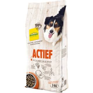 👉 Hondenvoer active Ecostyle Actief Hondenbrokken 3 kg 8711731029544