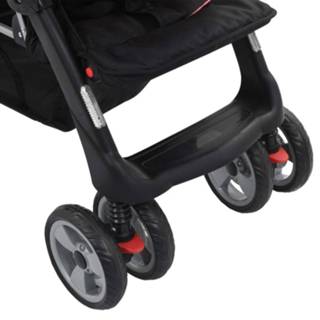 👉 Kinderwagen zwart staal active kinderen Dubbele taupe en 8718475732686