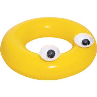 👉 Zwembandje active gele opblaasbare zwemband met oogjes 91 cm