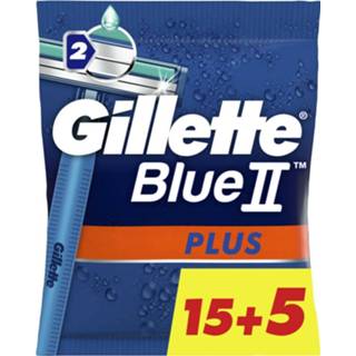 👉 Wegwerpmes active blauw Gillette Wegwerpmesjes Blue 2 Plus 20 stuks 7702018467266