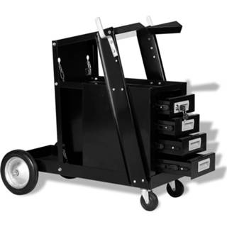 👉 VidaXL Welding Cart with 4 Drawers