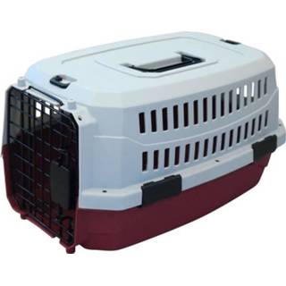 👉 Draagtas bordeaux grijs XS M-pets Viaggio Carrier - 48,3x32x25,4cm En Voor Hond Kat 5415341006270