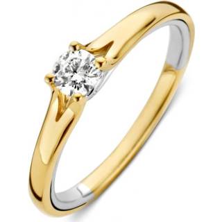 👉 Fantasie ring bicolor diamant active Excellent Jewelry met